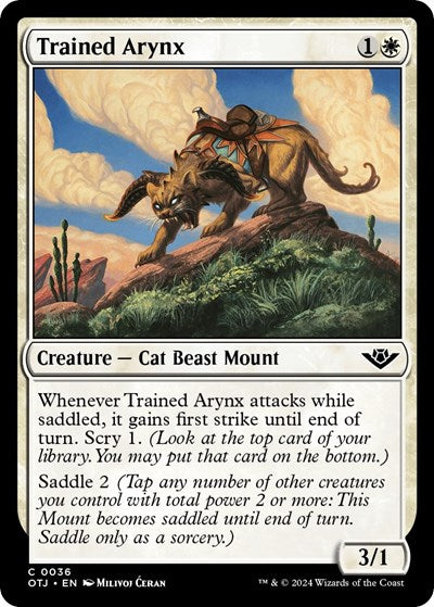 Trained Arynx (Outlaws of Thunder Junction) Near Mint Foil