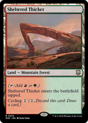 Sheltered Thicket (Commander: Modern Horizons 3) Near Mint