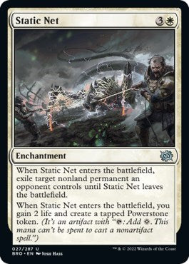 Static Net (The Brothers' War) Light Play Foil