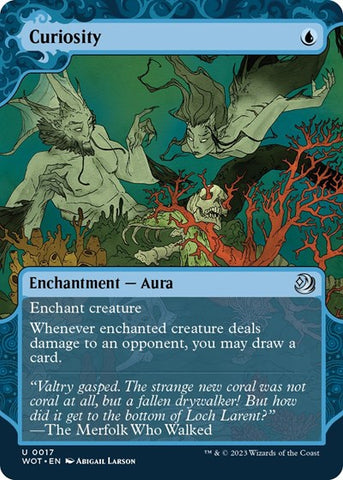 Curiosity (Wilds of Eldraine: Enchanting Tales) Near Mint Foil
