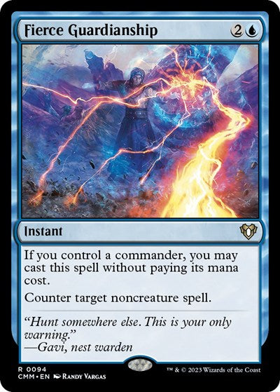 Fierce Guardianship (Commander Masters) Light Play