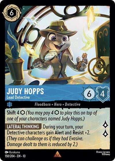 Judy Hopps - Lead Detective (Whispers in the Well) Near Mint Cold Foil