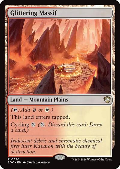 Glittering Massif (Commander: Secrets of Strixhaven) Near Mint
