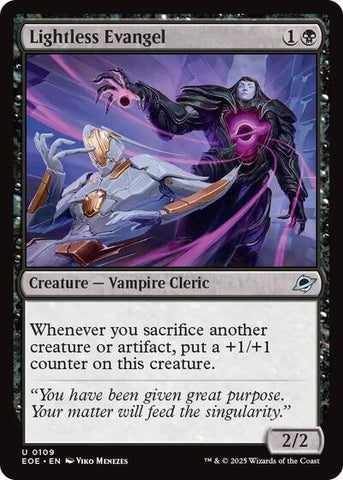 Lightless Evangel (Edge of Eternities) Near Mint Foil