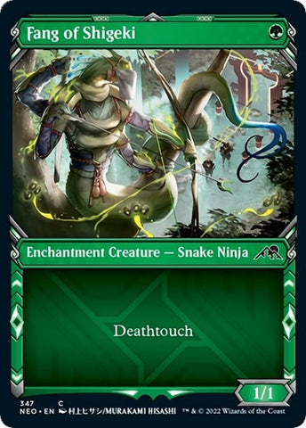 Fang of Shigeki (Showcase) (Kamigawa: Neon Dynasty) Near Mint Foil