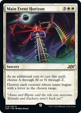 Main Event Horizon (Unfinity) Near Mint