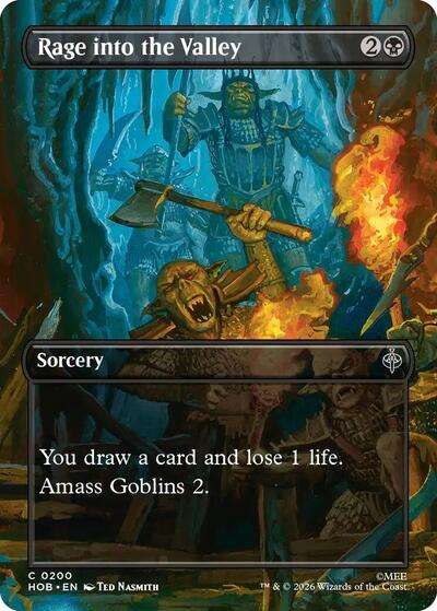 Rage into the Valley (Borderless) (The Hobbit) Near Mint Foil