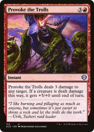 Provoke the Trolls (Commander 2022 Starter Decks) Near Mint