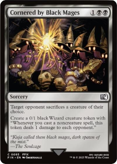 Cornered by Black Mages (Universes Beyond: FINAL FANTASY) Near Mint Foil