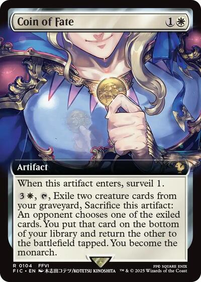 Coin of Fate (Extended Art) (Commander: FINAL FANTASY) Near Mint