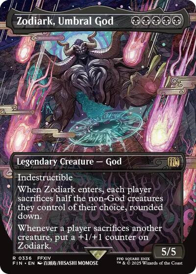 Zodiark, Umbral God (Borderless) (Universes Beyond: FINAL FANTASY) Near Mint