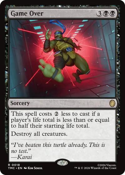 Game Over (Commander: Teenage Mutant Ninja Turtles) Near Mint Foil