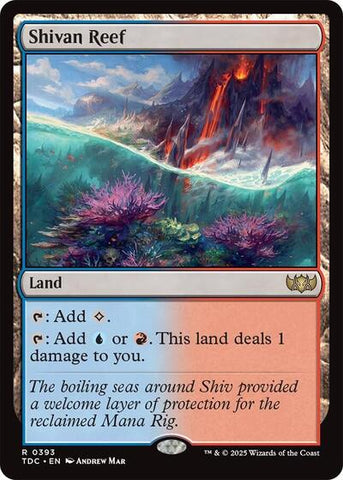 Shivan Reef (Commander: Tarkir: Dragonstorm) Near Mint