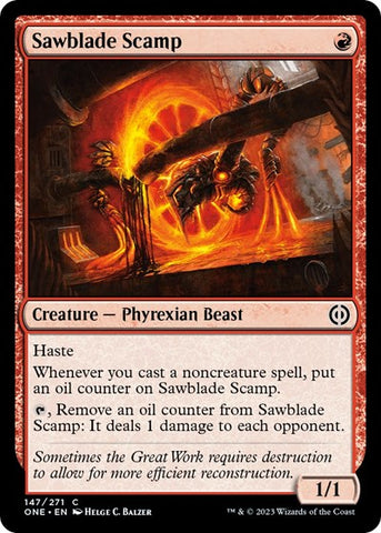 Sawblade Scamp (Phyrexia: All Will Be One) Near Mint Foil