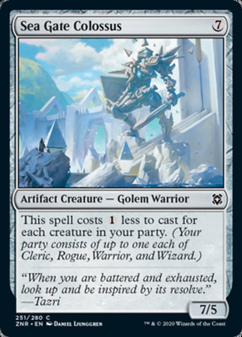 Sea Gate Colossus (Zendikar Rising) Near Mint Foil