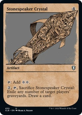 Stonespeaker Crystal (Showcase) (Commander Legends: Battle for Baldur's Gate) Near Mint