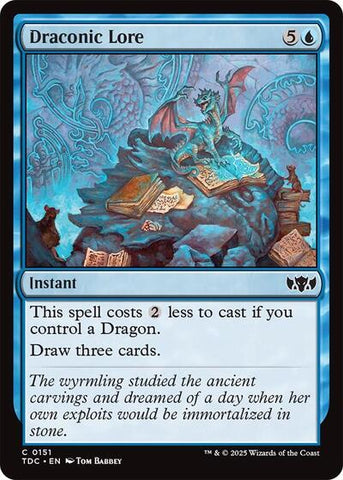 Draconic Lore (Commander: Tarkir: Dragonstorm) Near Mint
