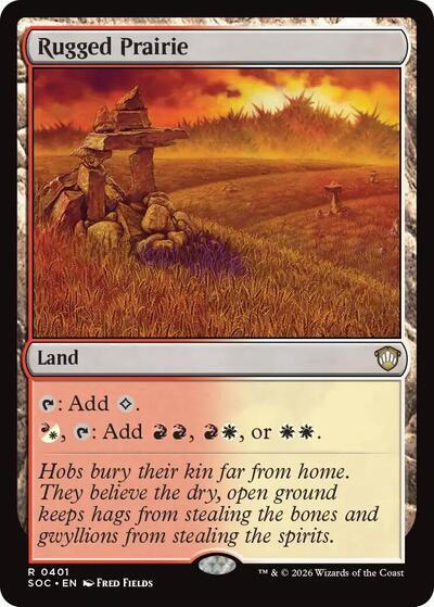 Rugged Prairie (Commander: Secrets of Strixhaven) Near Mint