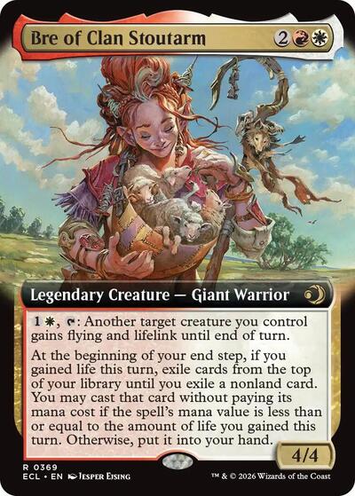 Bre of Clan Stoutarm (Extended Art) (Lorwyn Eclipsed) Light Play Foil