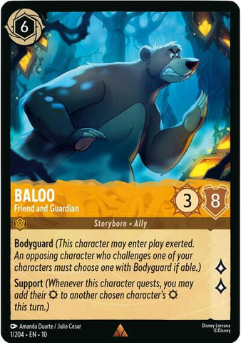 Baloo - Friend and Guardian (Whispers in the Well) Near Mint Cold Foil