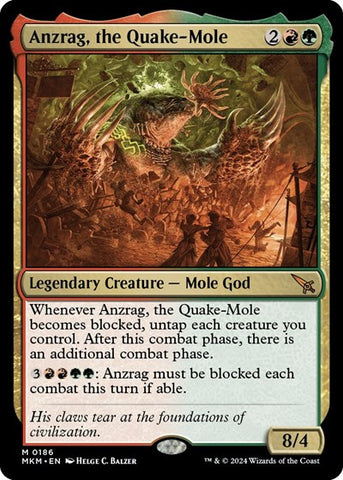 Anzrag, the Quake-Mole (Murders at Karlov Manor) Near Mint Foil
