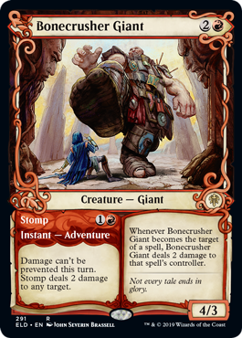 Bonecrusher Giant (Showcase) (Throne of Eldraine) Near Mint