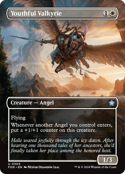 Youthful Valkyrie (Borderless) (Foundations) Near Mint