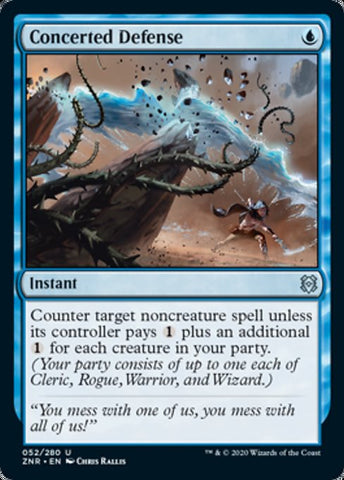 Concerted Defense (Zendikar Rising) Near Mint Foil