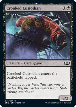 Crooked Custodian (Streets of New Capenna) Light Play Foil