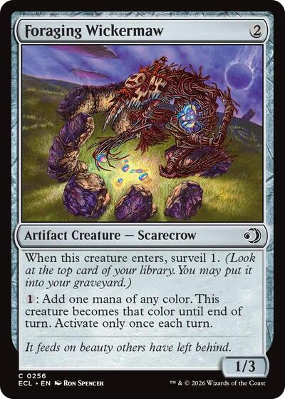 Foraging Wickermaw (Lorwyn Eclipsed) Near Mint Foil