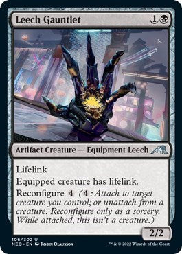 Leech Gauntlet (Kamigawa: Neon Dynasty) Near Mint Foil