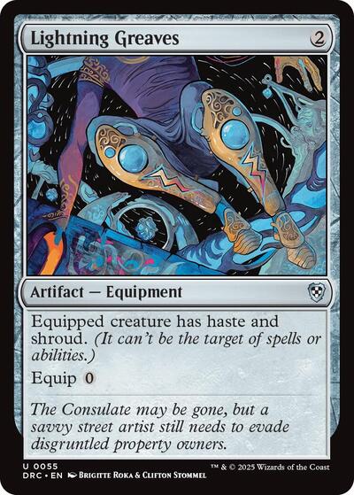 Lightning Greaves (Commander: Aetherdrift) Near Mint