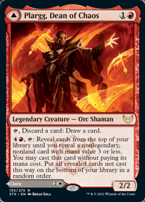Plargg, Dean of Chaos / Augusta, Dean of Order (Strixhaven) Near Mint
