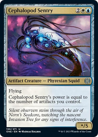 Cephalopod Sentry (Phyrexia: All Will Be One) Near Mint Foil