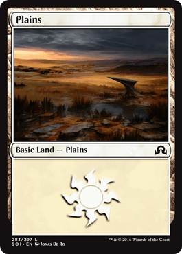 Plains (283) (Shadows Over Innistrad) Near Mint