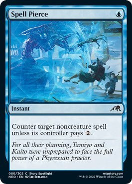 Spell Pierce (Kamigawa: Neon Dynasty) Near Mint Foil