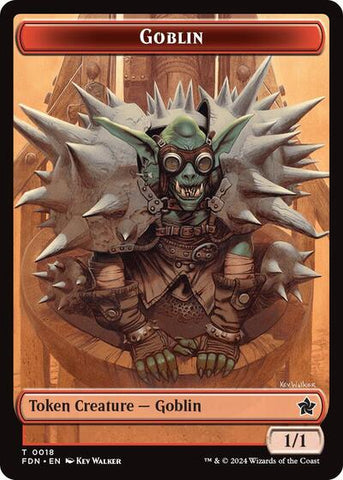 Goblin / Zombie Doubled-Sided Token (Foundations) Near Mint