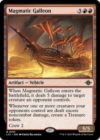 Magmatic Galleon (The Lost Caverns of Ixalan) Near Mint Foil
