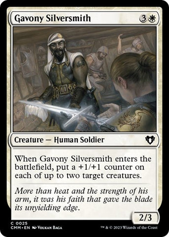 Gavony Silversmith (Commander Masters) Near Mint Foil