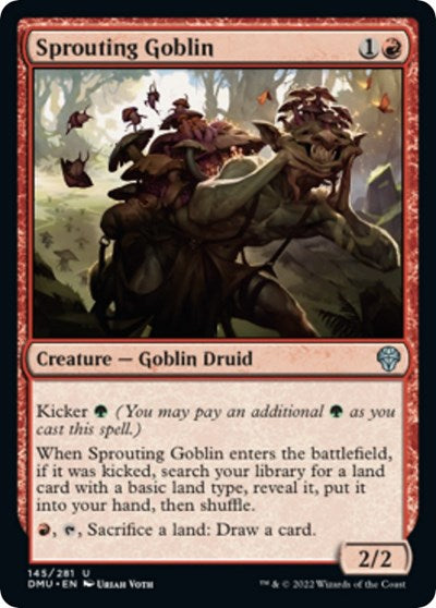 Sprouting Goblin (Dominaria United) Light Play Foil