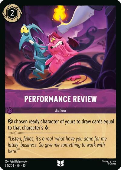 Performance Review (Whispers in the Well) Near Mint Cold Foil