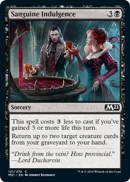 Sanguine Indulgence (Magic 2021 Core Set) Near Mint
