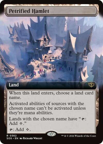 Petrified Hamlet (Extended Art) (Secrets of Strixhaven) Near Mint