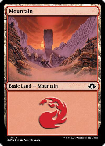 Mountain (0504) (Ripple Foil) (Modern Horizons 3) Near Mint Foil