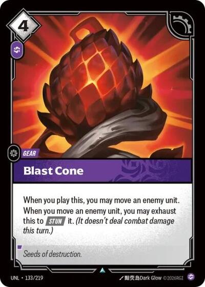 Blast Cone (Unleashed) Near Mint Foil