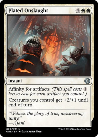 Plated Onslaught (Phyrexia: All Will Be One) Near Mint Foil