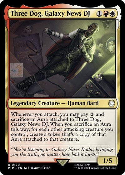 Three Dog, Galaxy News DJ (Universes Beyond: Fallout) Near Mint