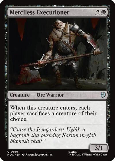 Merciless Executioner (The Hobbit: Eternal-Legal) Near Mint