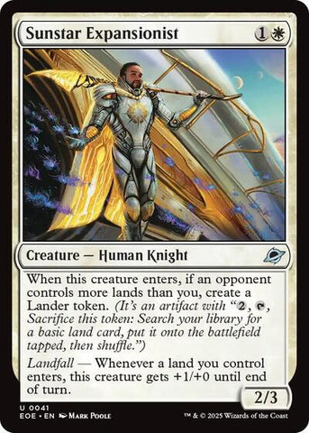 Sunstar Expansionist (Edge of Eternities) Near Mint Foil