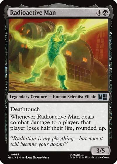 Radioactive Man (Commander: Marvel Super Heroes) Near Mint Foil